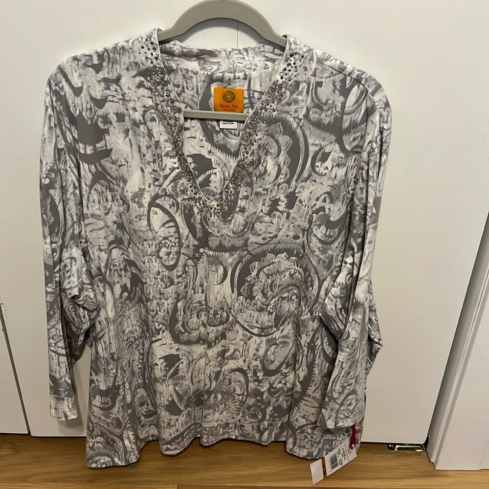 Ruby Rd, NWT, embellished top, 3X